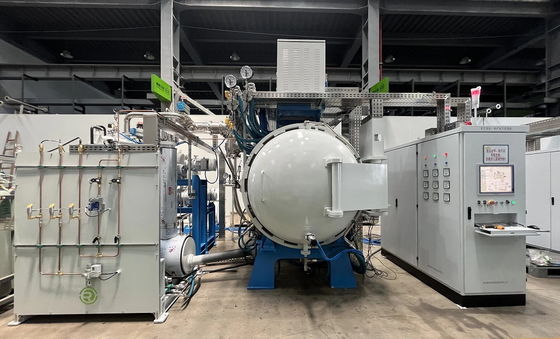 Tungku Sintering vakum tinggi dengan vakum 10-3Pa dan kisaran suhu 1800°C sampai 2500°C untuk pengolahan panas